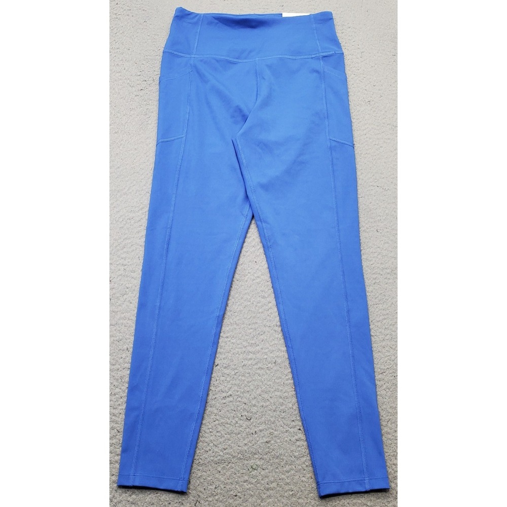 Calvin Klein Super High Waist Tight Leggings Womens M Blue Athletic Performance